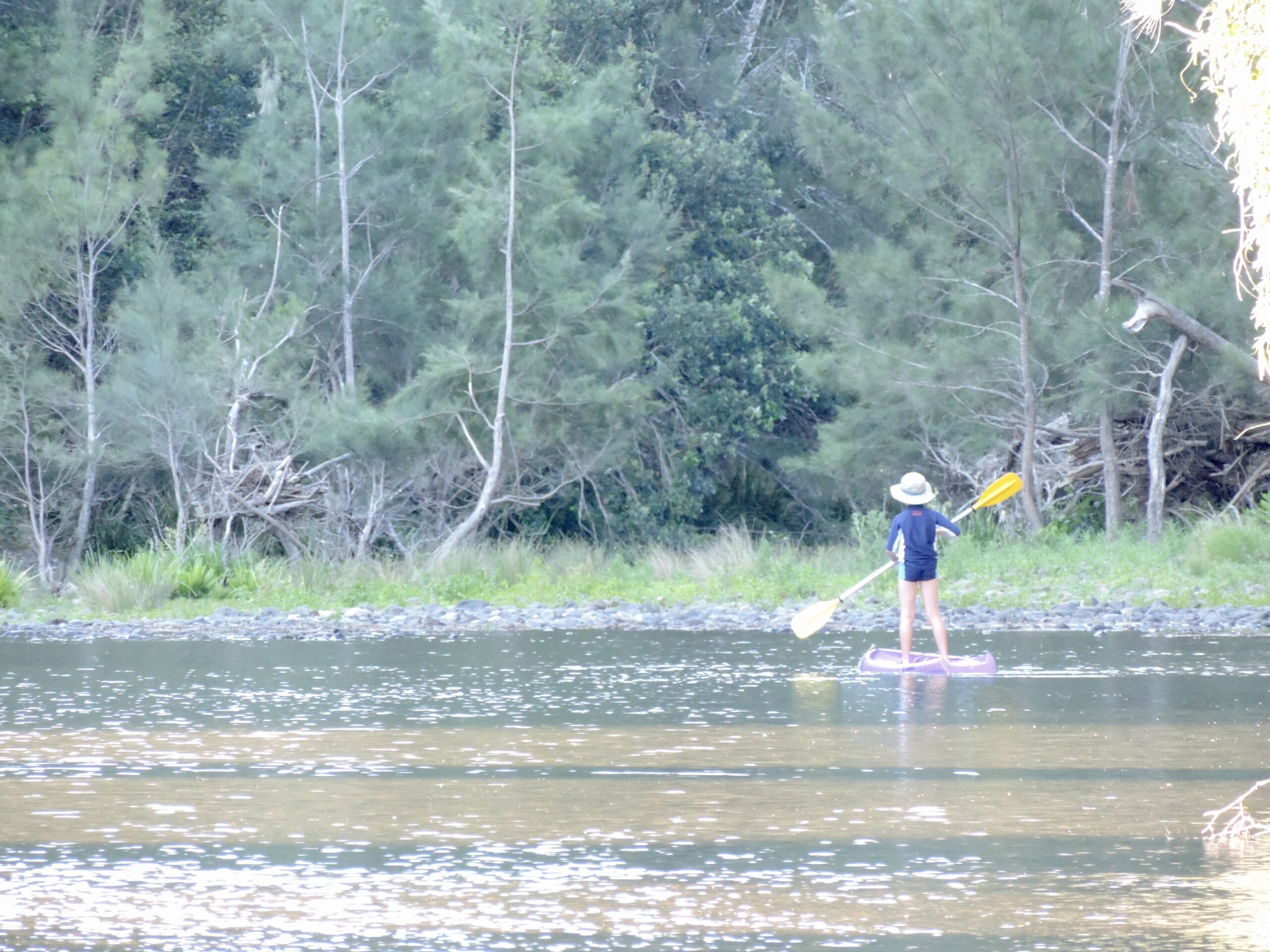 Paddling at Avalon River Retreat